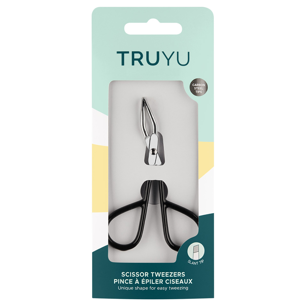 트루유 TRUYU 가위형 쪽집개 가위형 트위저는 인체공학적으로 설계되어 잔털 제거에 더욱 효과적입니다. 사선 팁과 가위형 손잡이는 눈썹털과 얇은 잔털을 더 단단하게 잡아 완벽하게 제어할 수 있게 합니다.